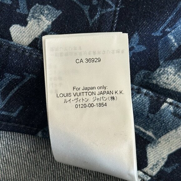 Louis Vuitton Blue Floral Monogram Jeans - Picture 8 of 8